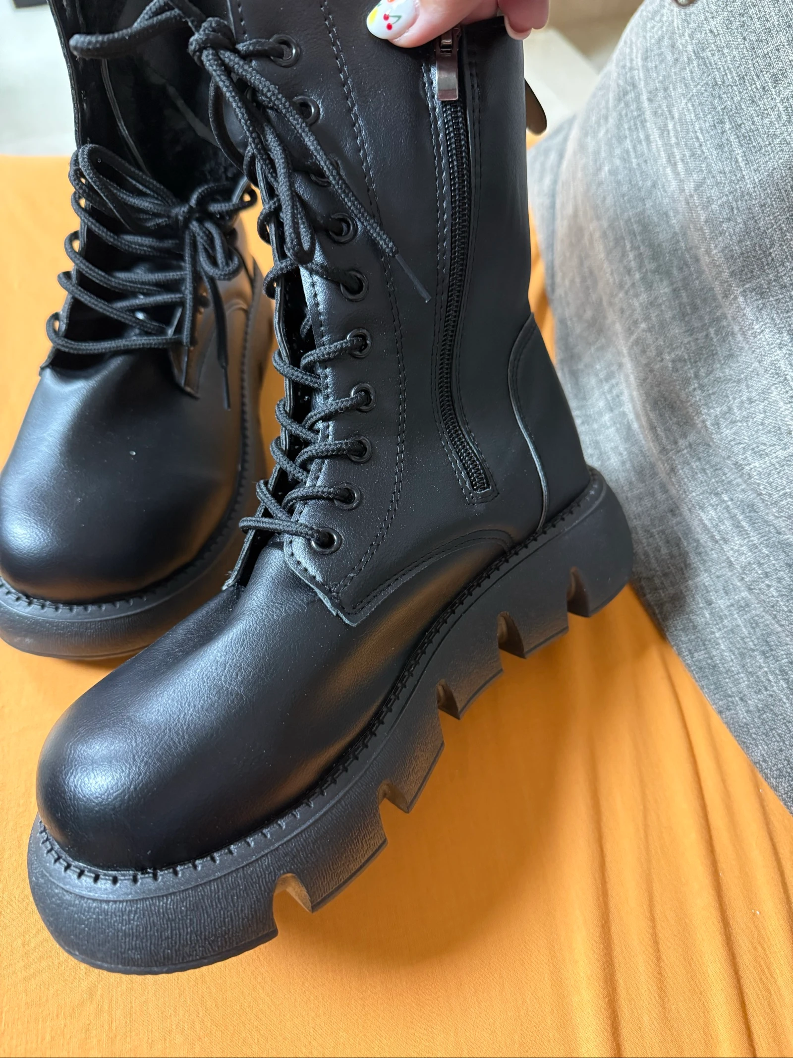 Bota estilo militar calentitas por dentro  – photo 4
